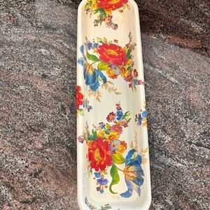 MacKenzie-Childs Floral Ceramic Serving Tray